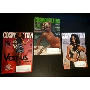 3 Vintage Cosmo magazine lot #4 Venus Williams, Tiffany Haddish, Laura Harrier